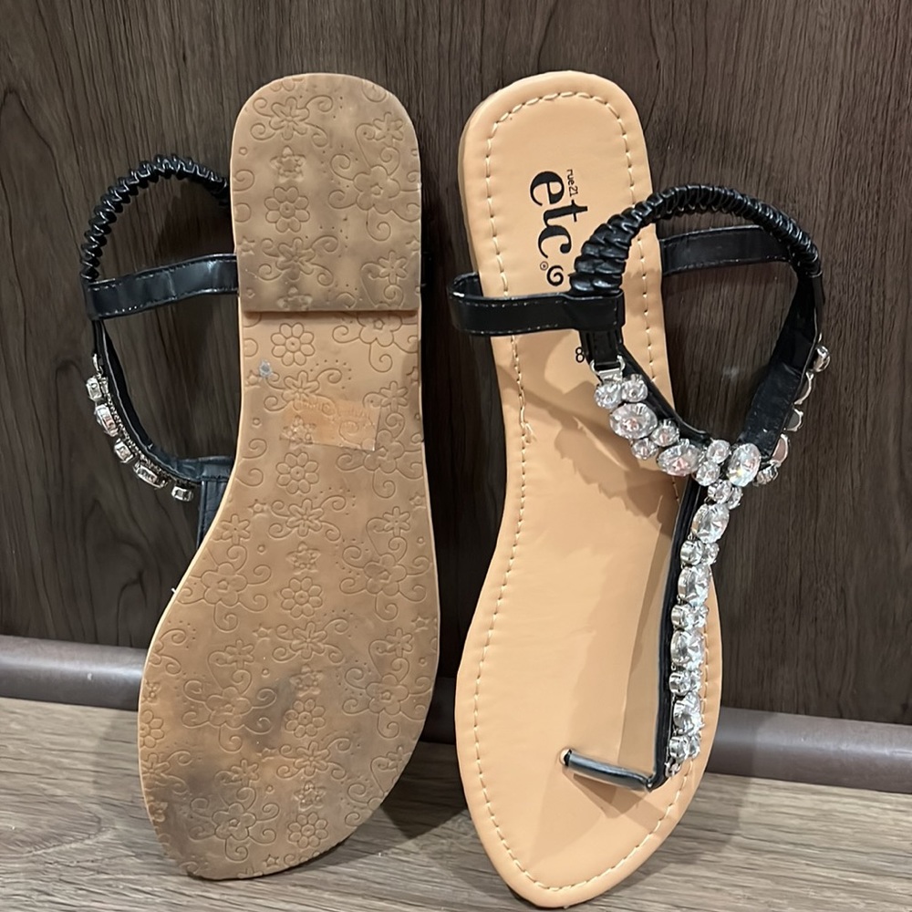 Rue21 Sandals Bundle 1 Pair Is Brand New,2-nd Is Gently‎ Worn,size 8/9 - Picture 5 of 6